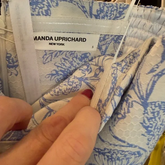 Amanda Uprichard Blue and White Floral Dress - Picture 2 of 2